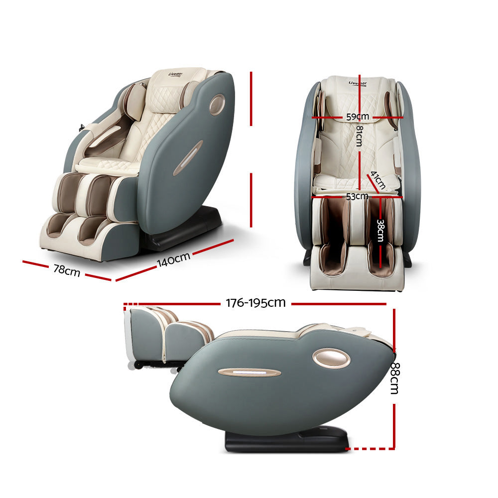 Electric Massage Chair Recliner SL Track Shiatsu Heat Back Massager - image2