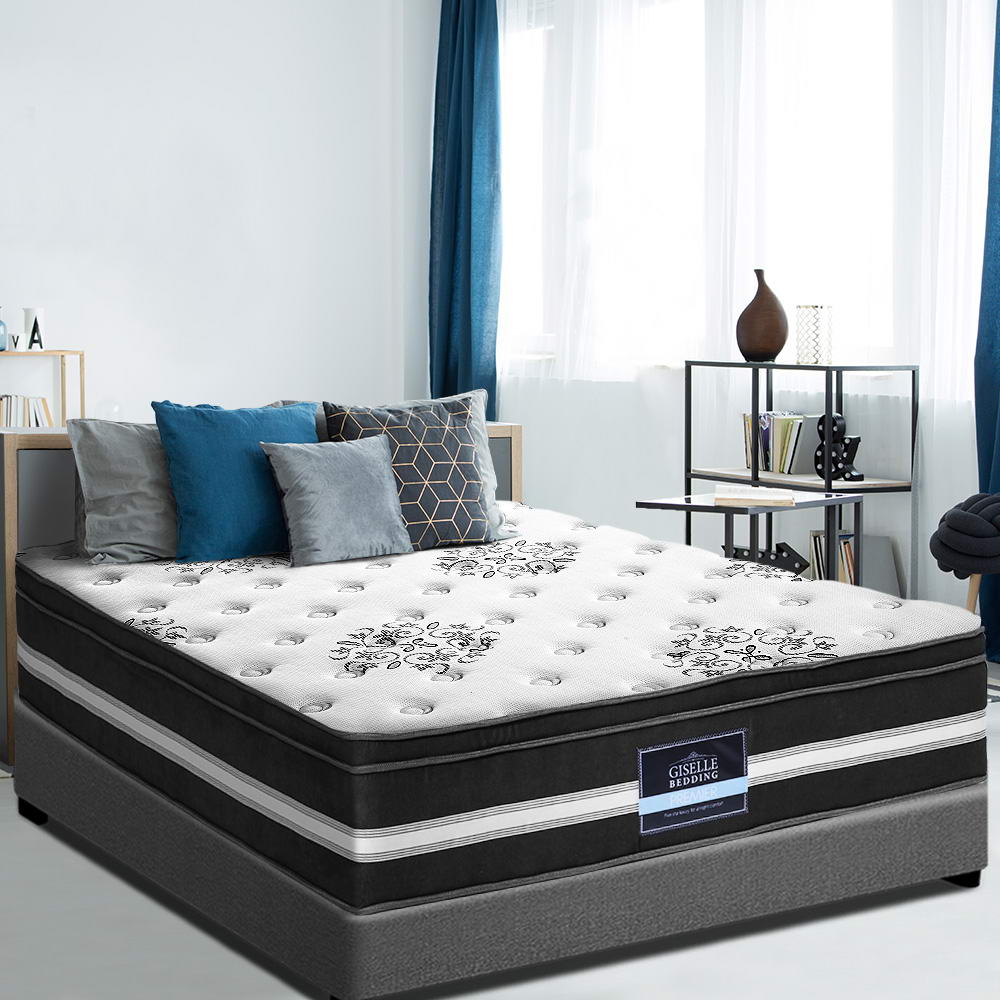 Bedding King Single Size Mattress Bed COOL GEL Memory Foam Euro Top Pocket Spring 34cm - image7