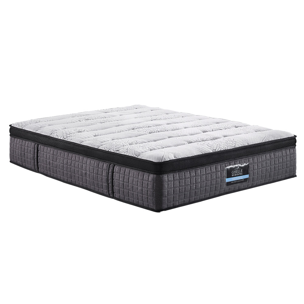 King Bed Mattress 9 Zone Pocket Spring Latex Foam Medium Firm 34cm - image1