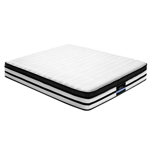 Bedding DOUBLE Size Bed Mattress Euro Top Pocket Spring Foam 27CM - image1