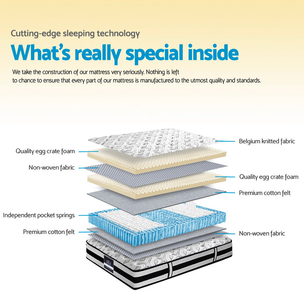 Bedding Rumba Tight Top Pocket Spring Mattress 24cm Thick ‚Äì King - image5