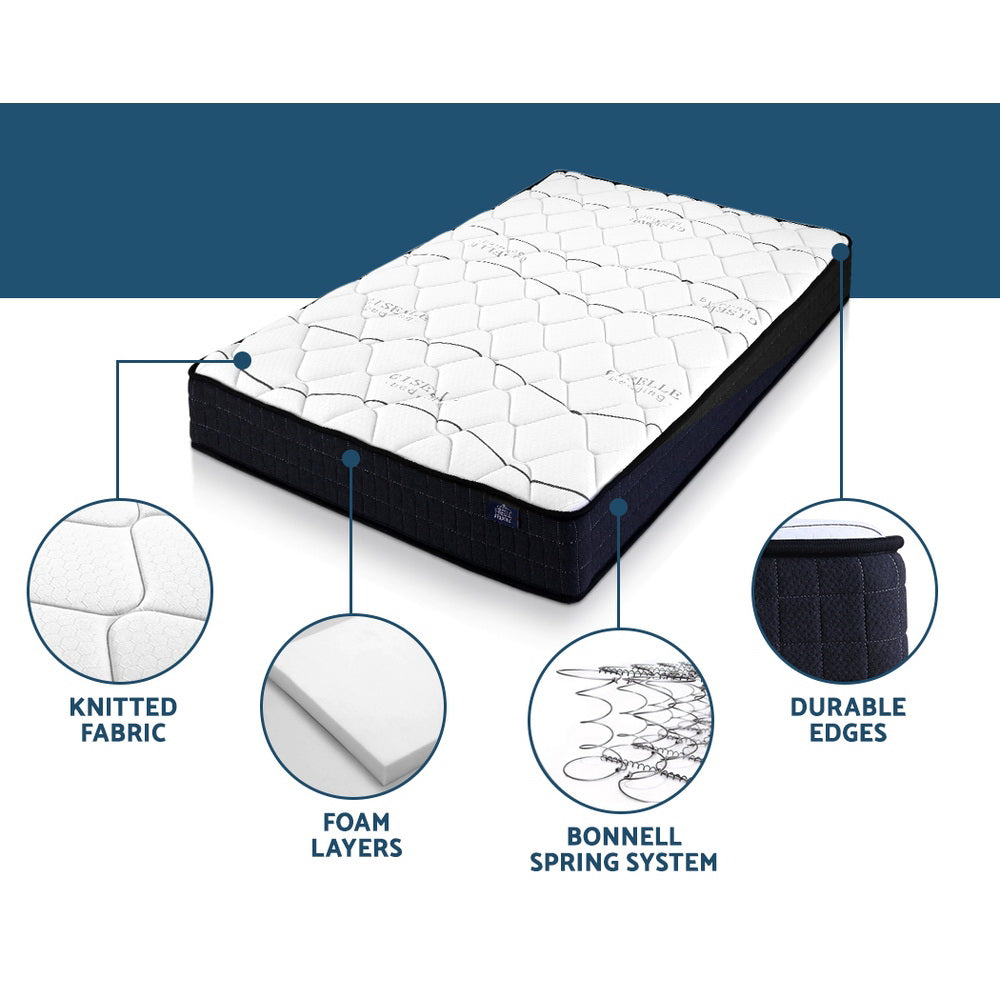 Bedding King Single Size Mattress Bed Medium Firm Foam Bonnell Spring 16cm - image4