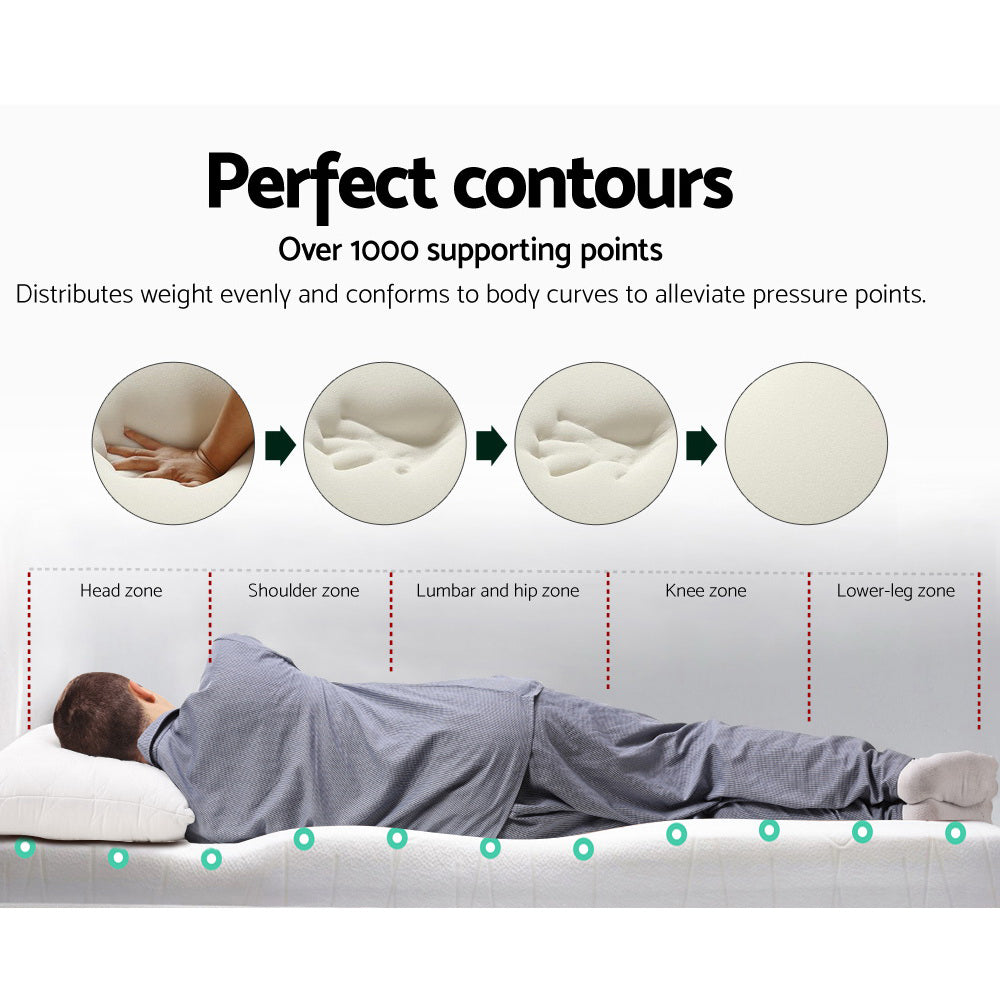 Bedding Memory Foam Mattress Topper w/Cover 8cm - Double - image4