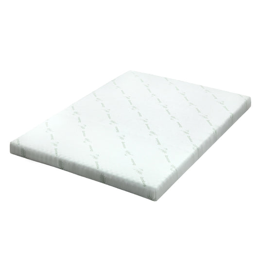 Bedding Cool Gel Memory Foam Mattress Topper w/Bamboo Cover 10cm - Queen - image1