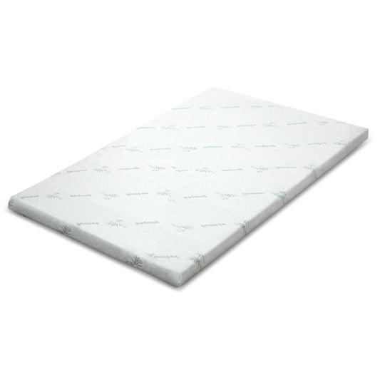 Bedding Cool Gel Memory Foam Mattress Topper w/Bamboo Cover 5cm - Queen - image1