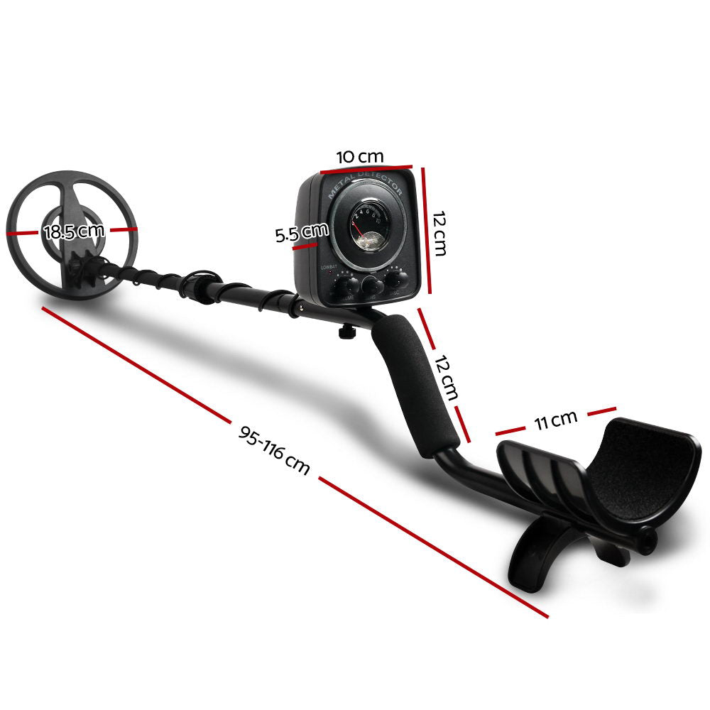 LED Metal Detector with Headphones - Black - image2