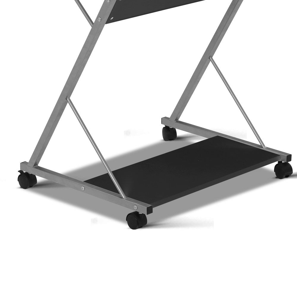 Metal Pull Out Table Desk - Black - image6