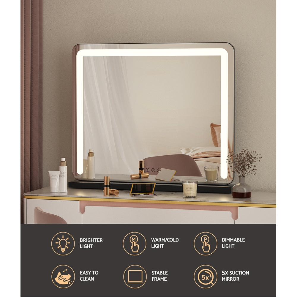 Embellir Makeup Mirror With Light Hollywood Vanity LED Tabletop Mirrors 50X60CM - image5
