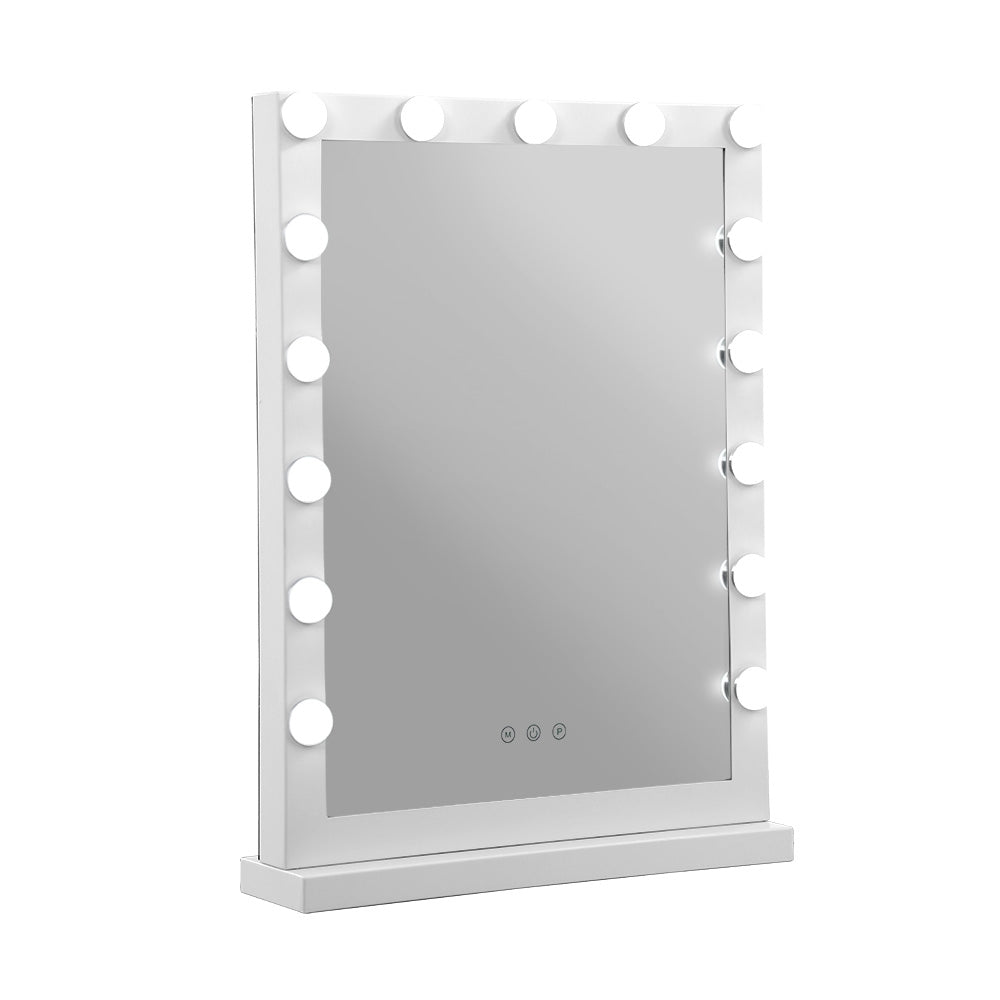 Hollywood Makeup Mirror With Light 15 LED Bulbs Vanity Lighted Stand - image1