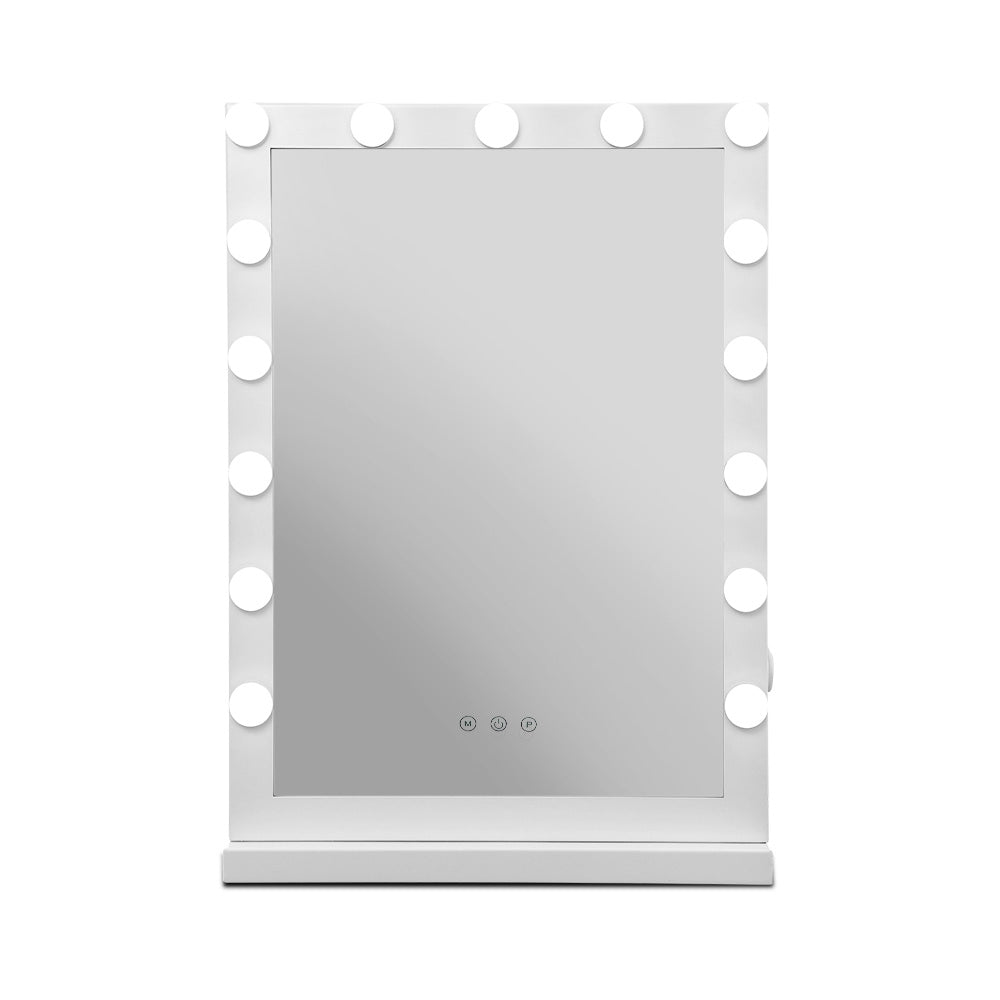 Hollywood Makeup Mirror With Light 15 LED Bulbs Vanity Lighted Stand - image3