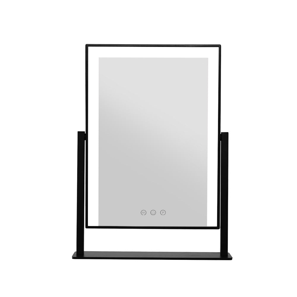 Hollywood Makeup Mirror With Light LED Strip Standing Tabletop Vanity - image3