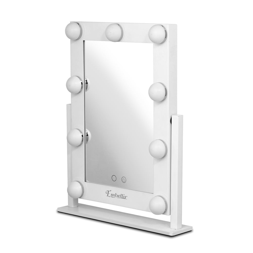 LED Standing Makeup Mirror - White - image4
