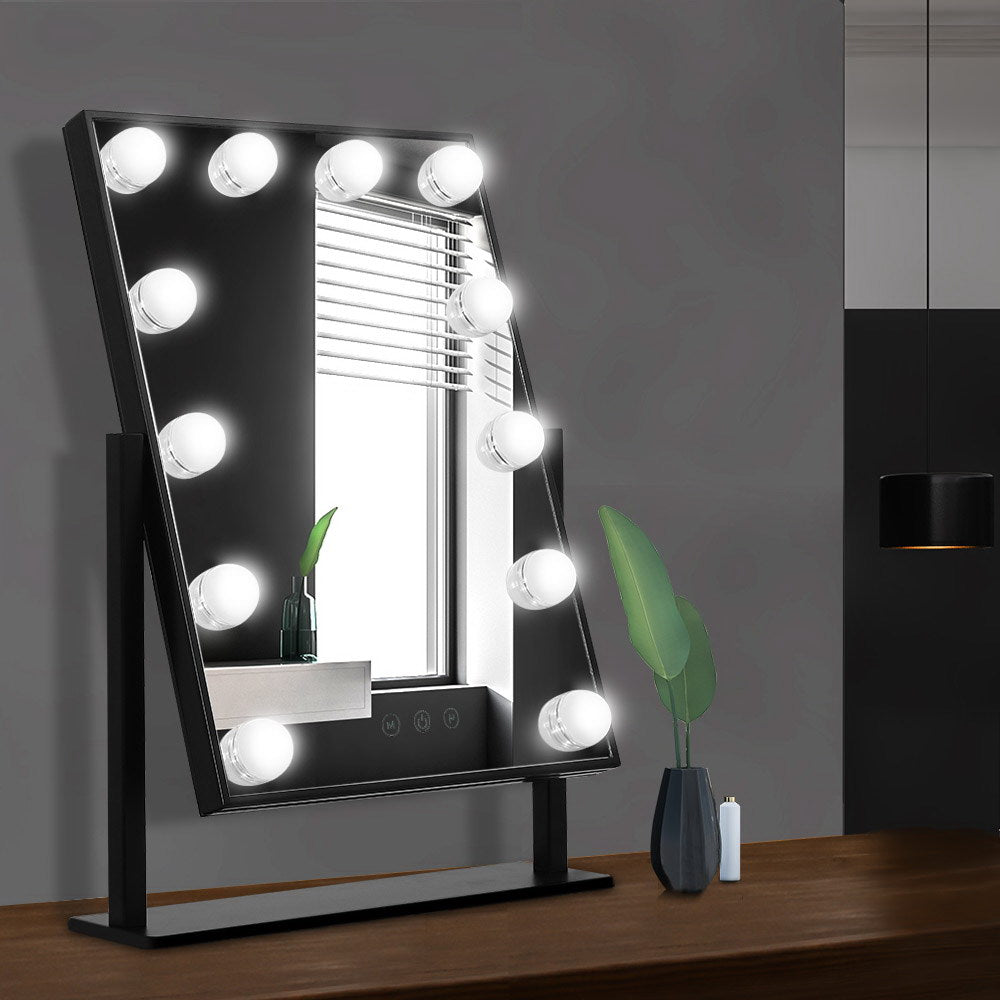 LED Standing Makeup Mirror - Black - image7