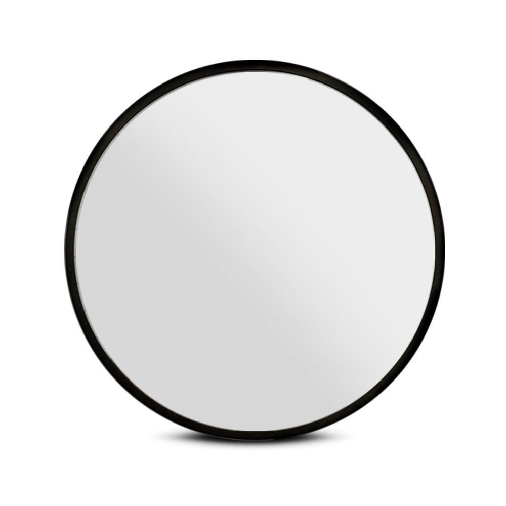 90CM Wall Mirror Bathroom Makeup Mirror Round Frameless Polished - image3