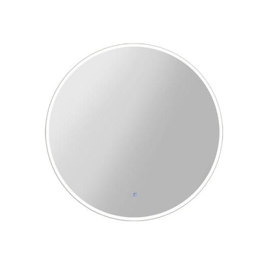 70CM LED Wall Mirror With Light Bathroom Decor Round Mirrors Vintage - image1