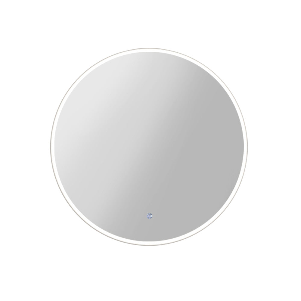 LED Wall Mirror Bathroom Light 80CM Decor Round decorative Mirrors - image1