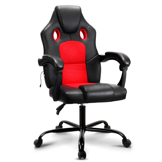 Massage Office Chair Gaming Computer Seat Recliner Racer Red - image1