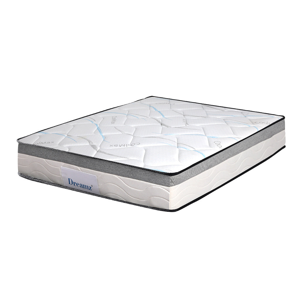 Mattress King Single Size Bed Pocket Spring Medium Firm Premium Foam 25CM - image1