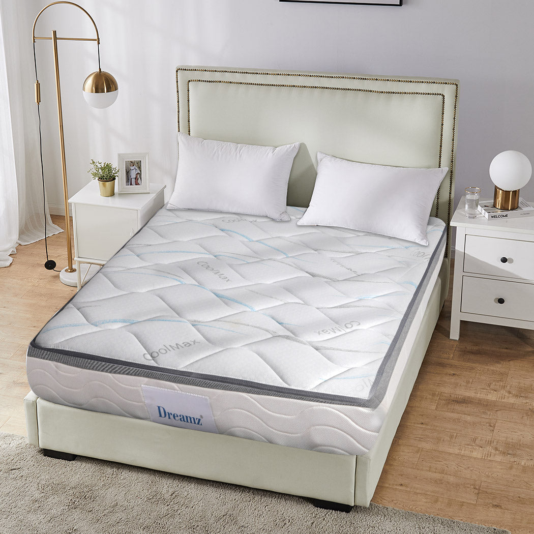 Mattress Queen Size Bed Top Pocket Spring Medium Firm Premium Foam 25CM - image8