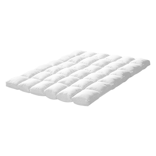 Bedding Luxury Pillowtop Mattress Topper Mat Pad Protector Cover Double - image1