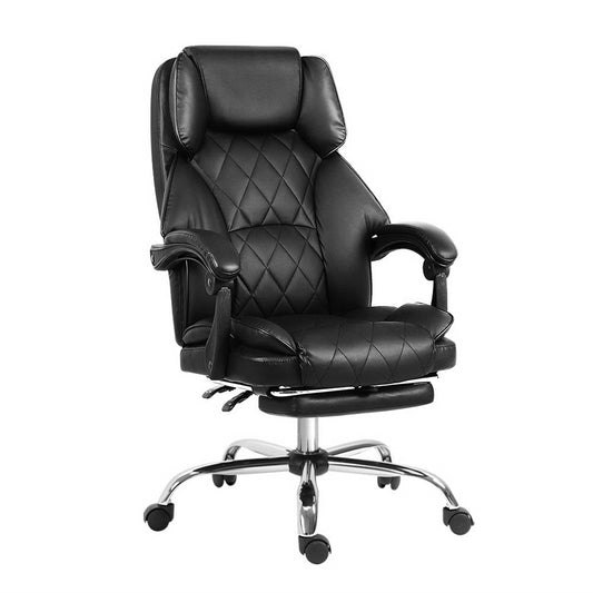 Office Chair Gaming Computer Executive Chairs Leather Seat Recliner - image1