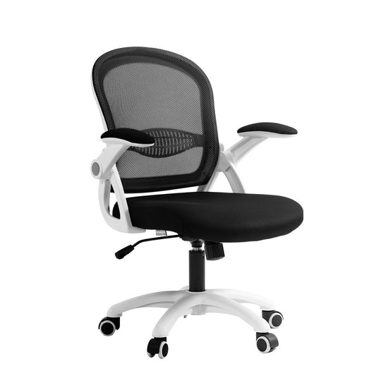 Office Chair Mesh Computer Desk Chairs Work Study Gaming Mid Back Black - image1