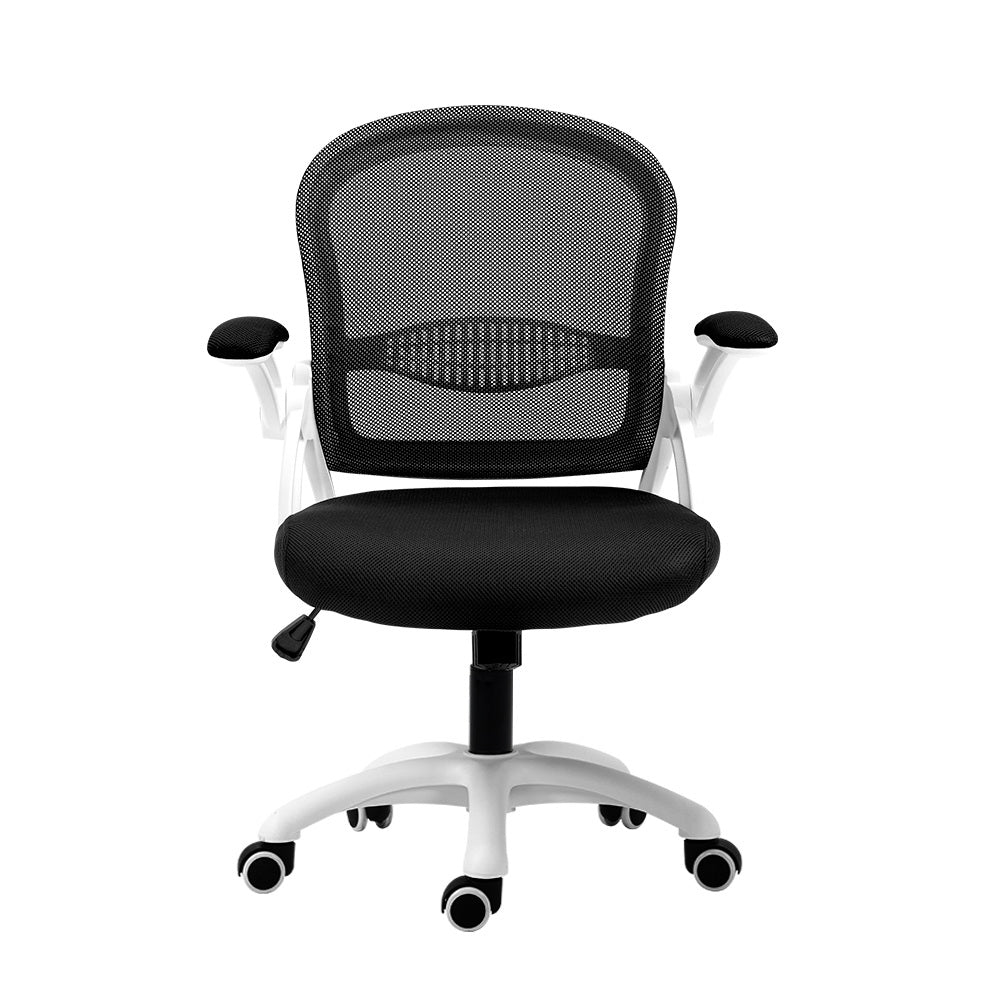 Office Chair Mesh Computer Desk Chairs Work Study Gaming Mid Back Black - image3