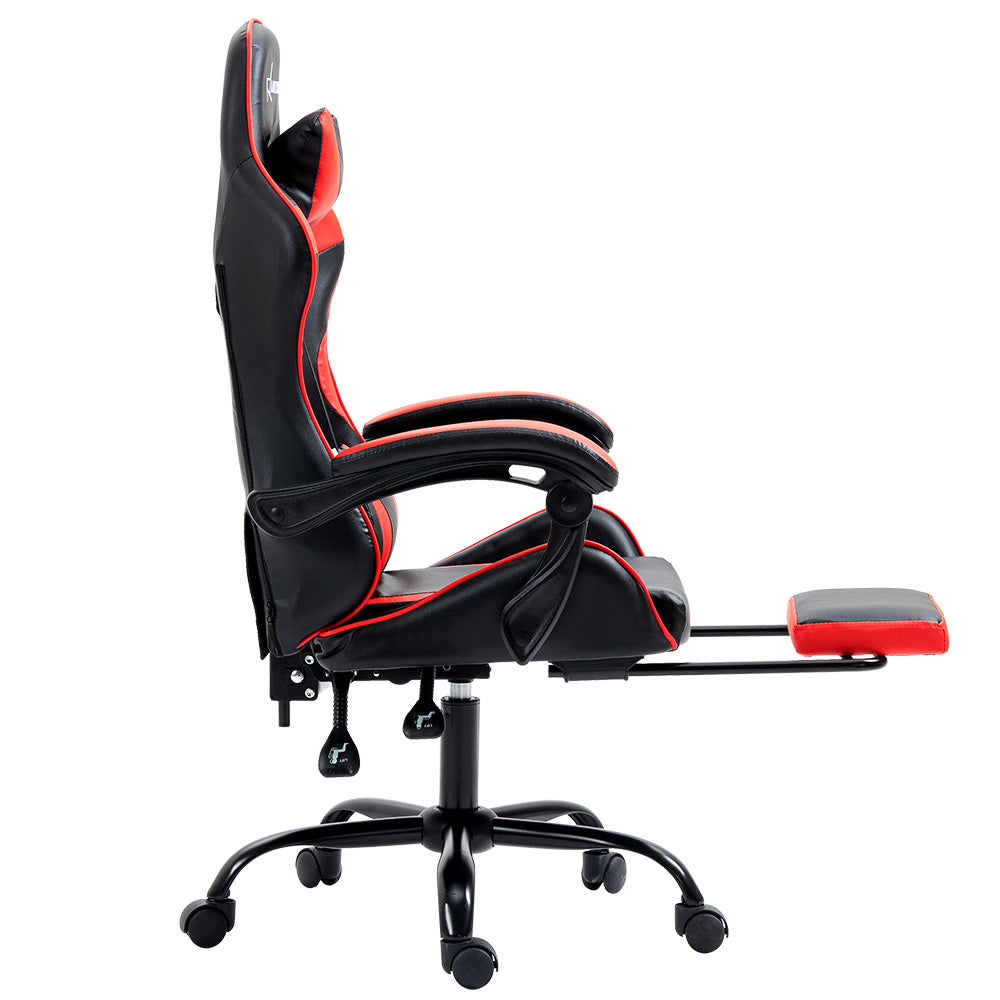 Office Chair Gaming Computer Executive Chairs Racing Seat Recliner Red - image4