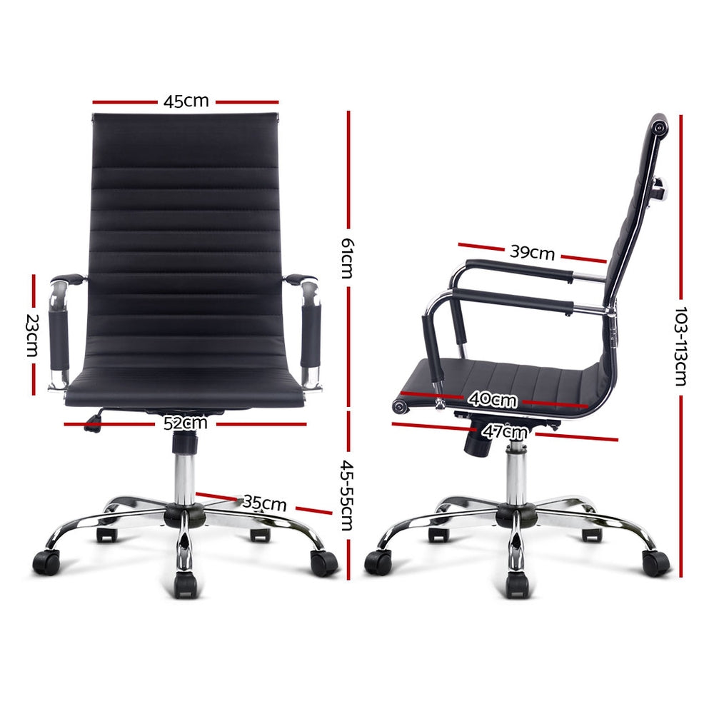 Gaming Office Chair Computer Desk Chairs Home Work Study Black High Back - image2
