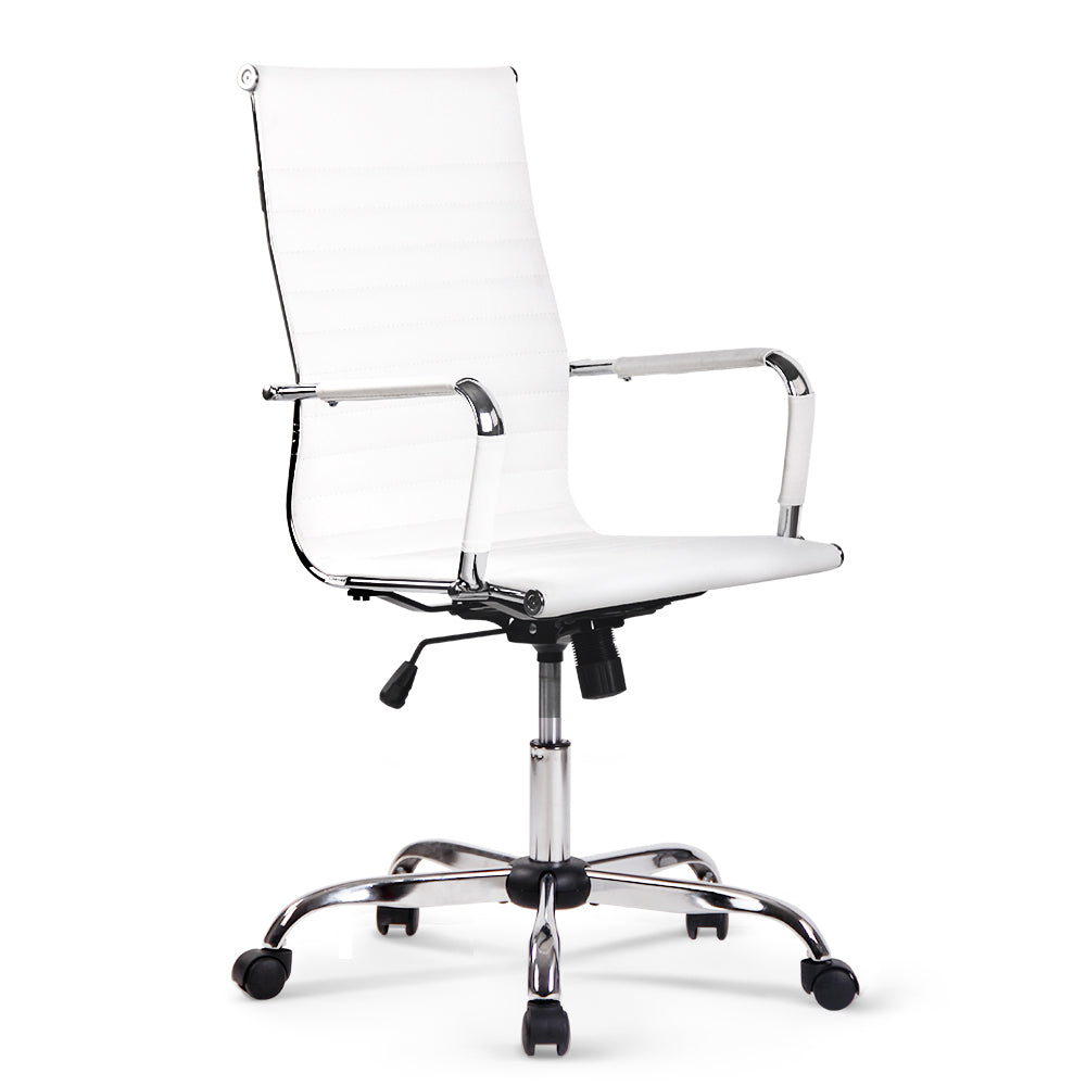 Gaming Office Chair Computer Desk Chairs Home Work Study White High Back - image3