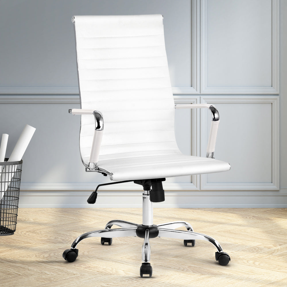 Gaming Office Chair Computer Desk Chairs Home Work Study White High Back - image7