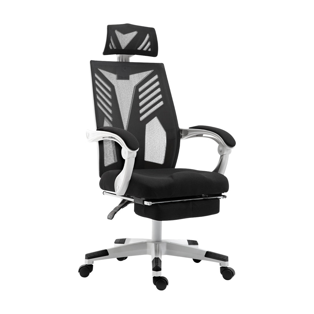 Gaming Office Chair Computer Desk Chair Home Work Recliner White - image1