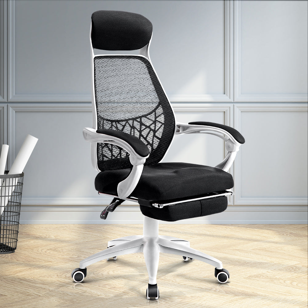 Gaming Office Chair Computer Desk Chair Home Work Study White - image7