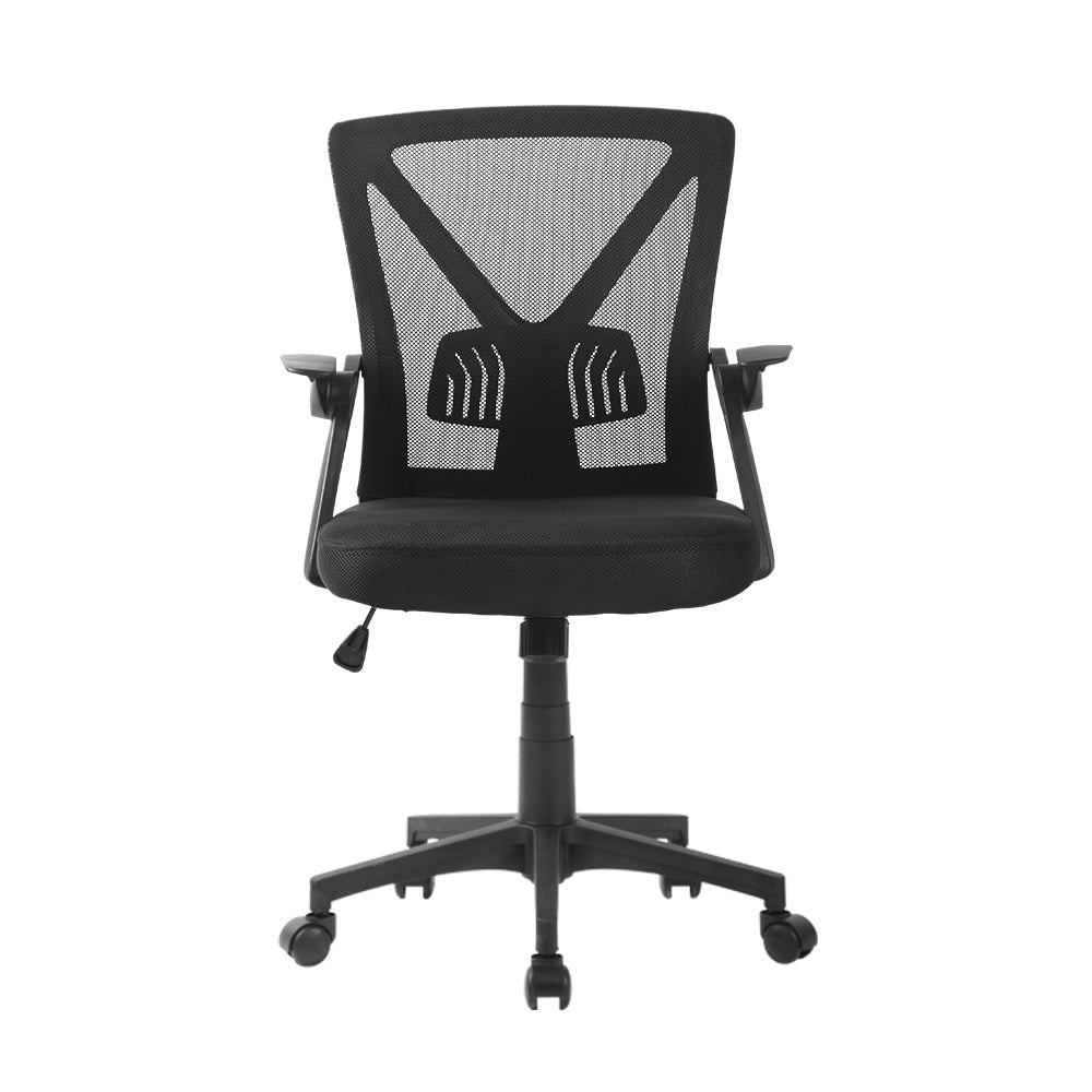 Artiss Gaming Office Chair Mesh Computer Chairs Swivel Executive Mid Back Black - image3
