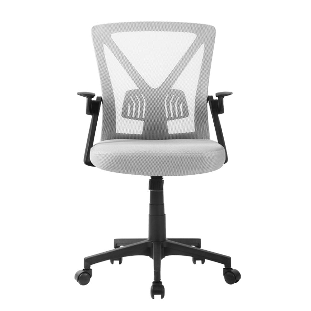 Artiss Office Chair Gaming Executive Computer Chairs Study Mesh Seat Tilt Grey - image3