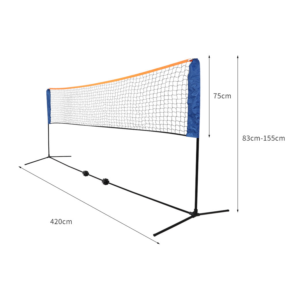 4M Badminton Volleyball Tennis Net Portable Sports Set Stand Beach Backyards - image3