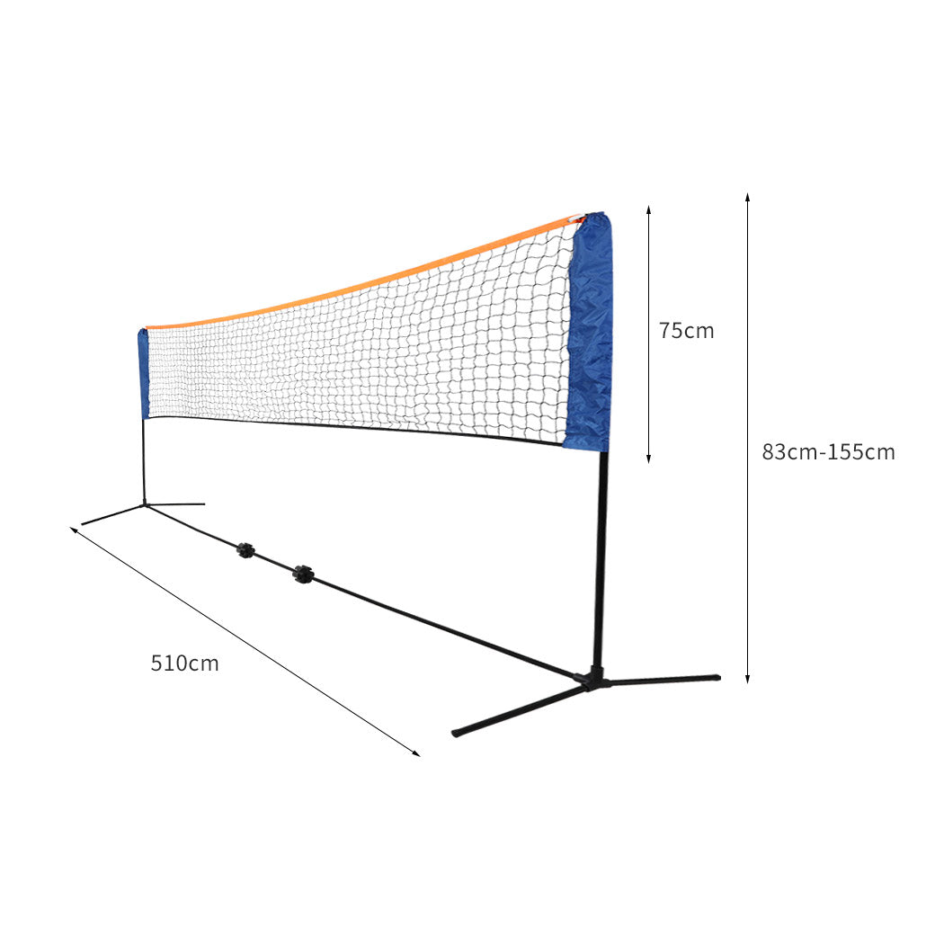 5M Badminton Volleyball Tennis Net Portable Sports Set Stand Beach Backyards - image3