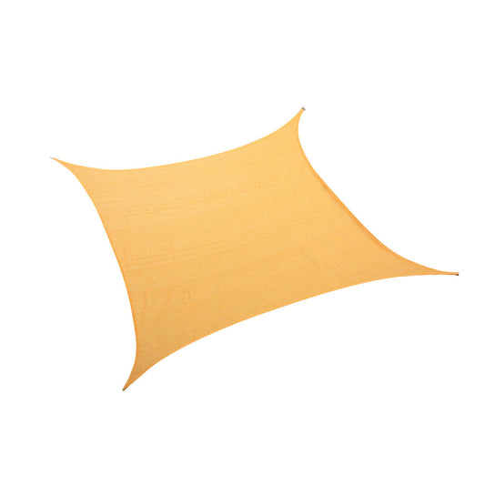 Sun Shade Sail Cloth ShadeCloth Canopy Outdoor Awning Cover Square Beige 3Mx3M - image1