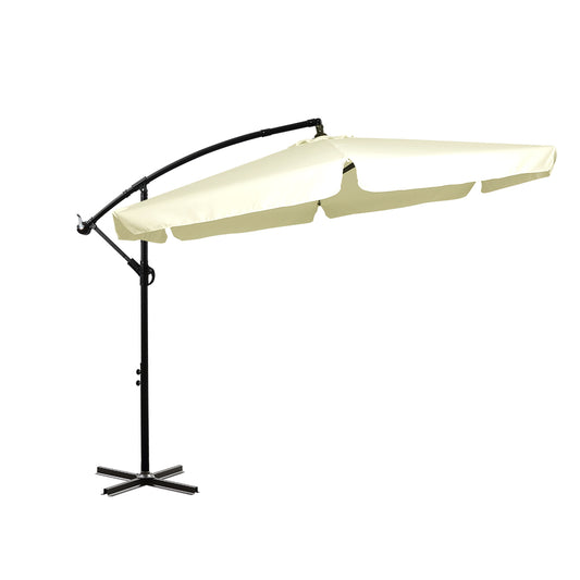 3M Patio Outdoor Umbrella Cantilever Beige - image1