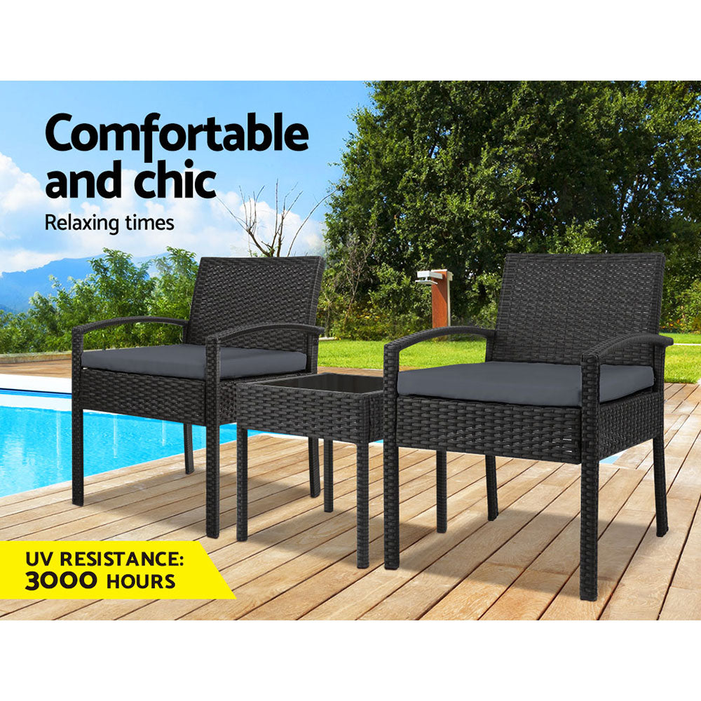 3-piece Outdoor Set - Black - image3