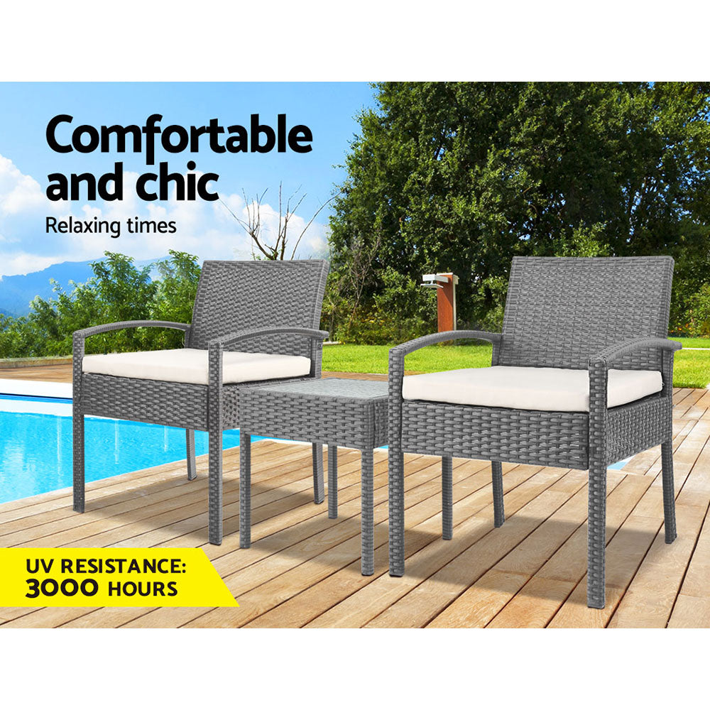 3-piece Outdoor Set - Grey - image3