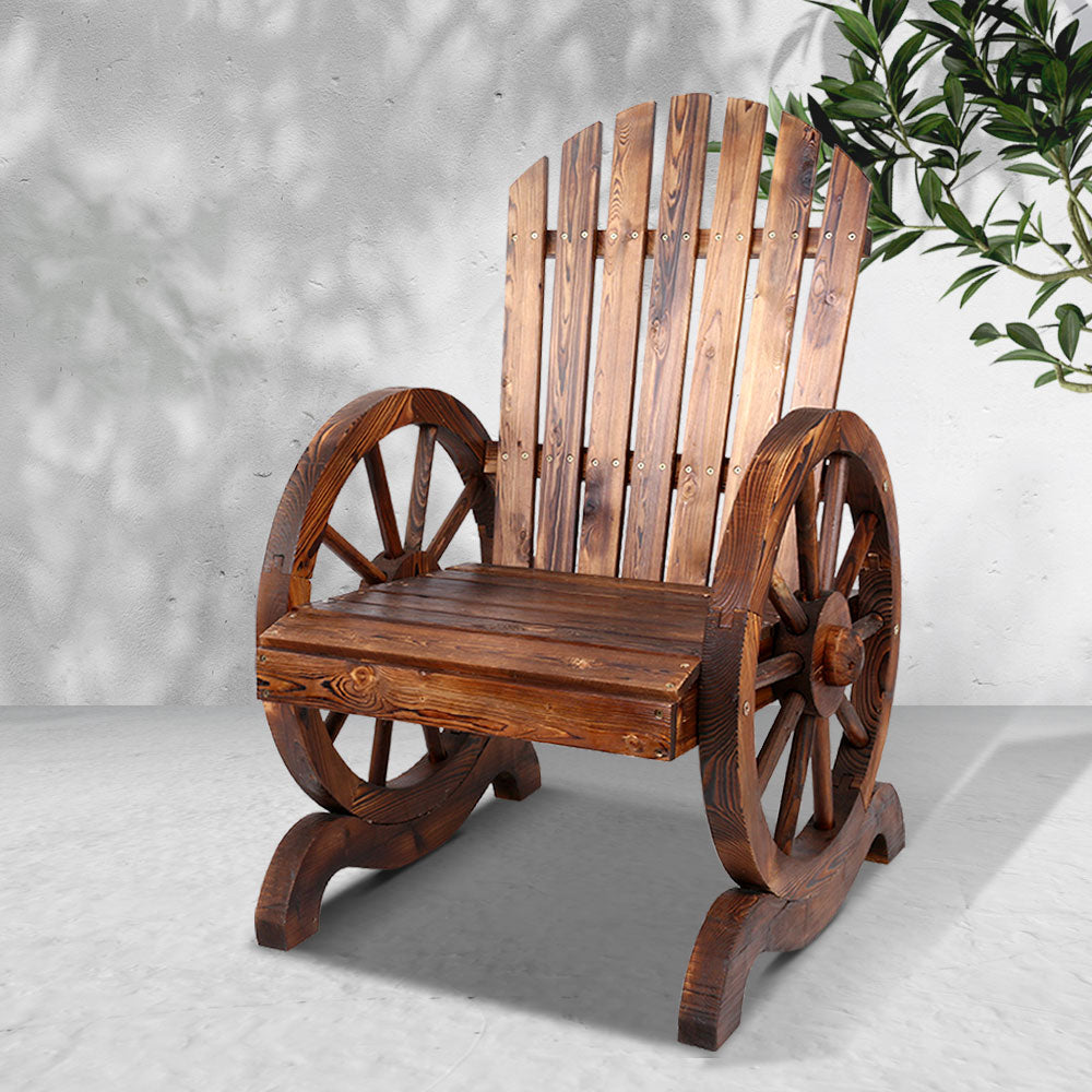 Wooden Wagon Chair Outdoor - image7