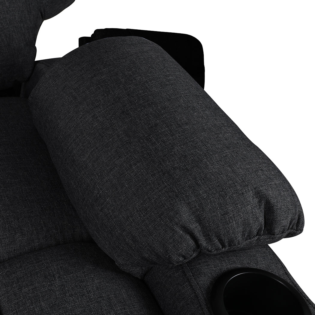 Recliner Chair Electric Lift Chair Armchair Lounge Fabric Sofa USB Charge - image5