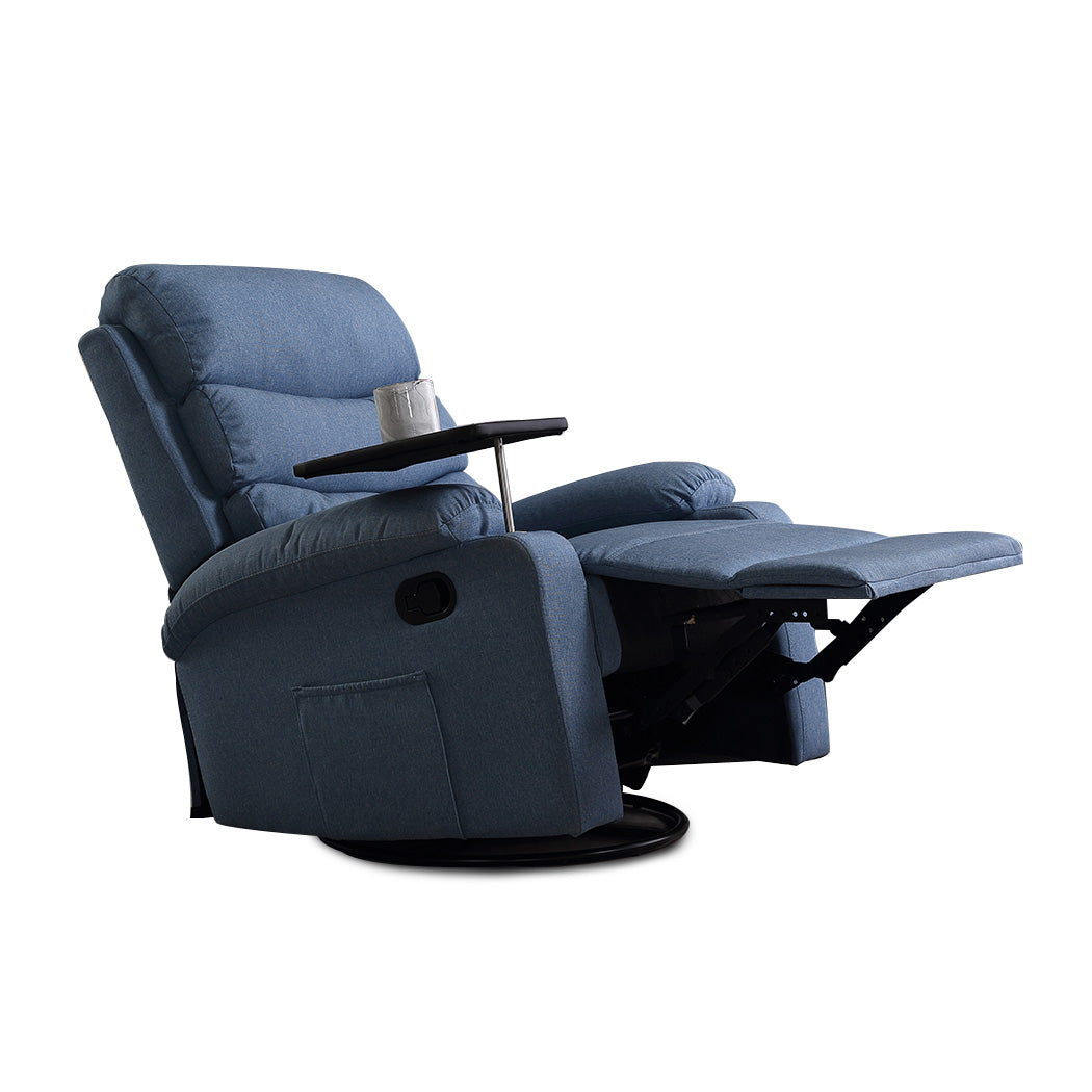 Massage Chair Recliner Chairs Heated Lounge Sofa Armchair 360 Swivel - image2