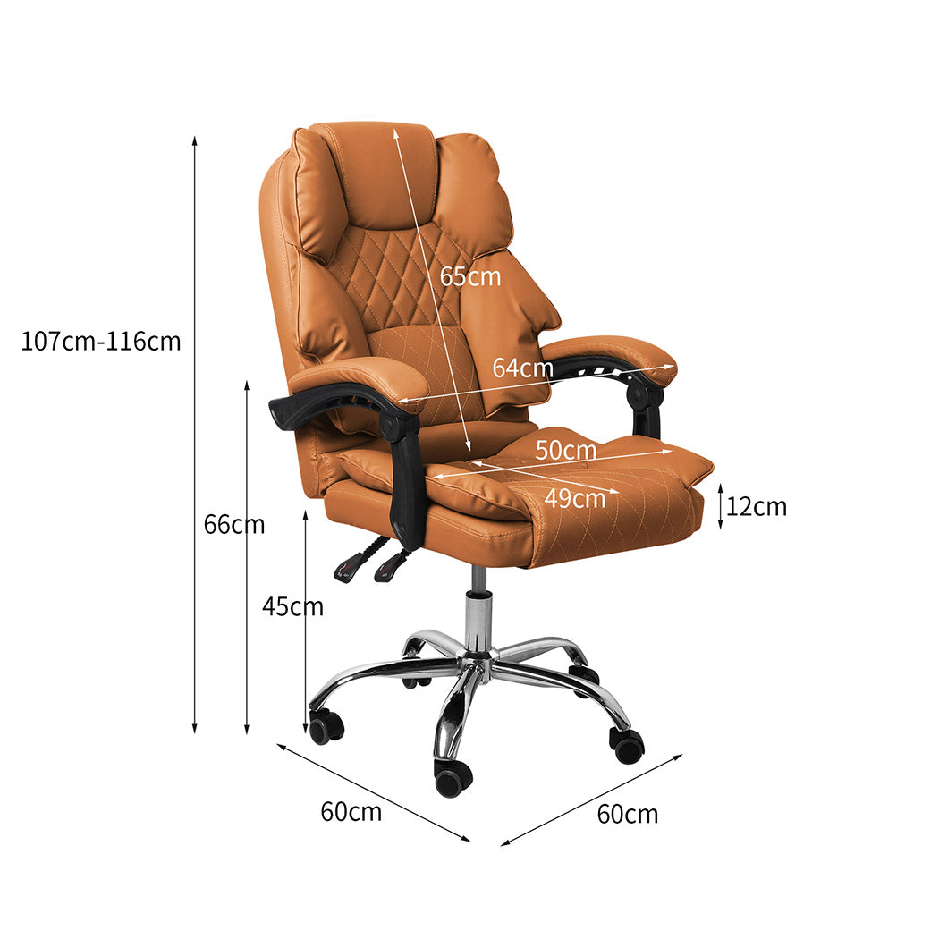 Gaming Chair Office Computer Seat Racing PU Leather Executive Recliner - image3