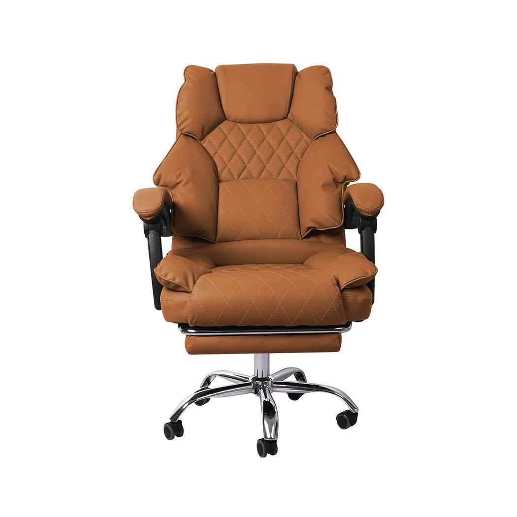 Gaming Chair Office Computer Seat Racing PU Leather Executive Footrest - image2