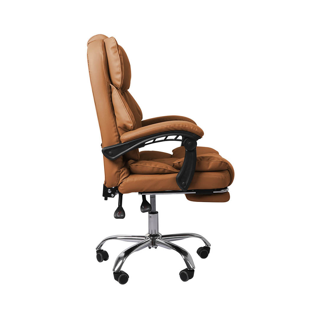 Gaming Chair Office Computer Seat Racing PU Leather Executive Footrest - image4