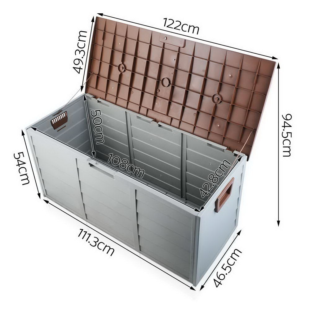 290L Outdoor Storage Box - Brown - image2