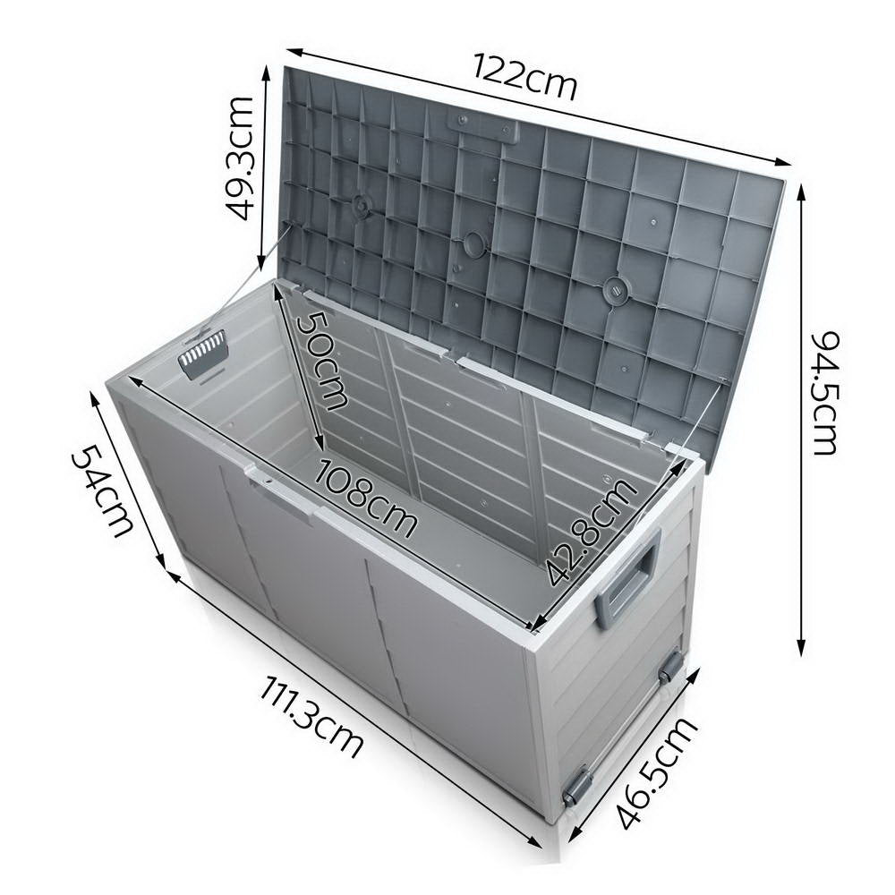 290L Outdoor Storage Box - Grey - image2