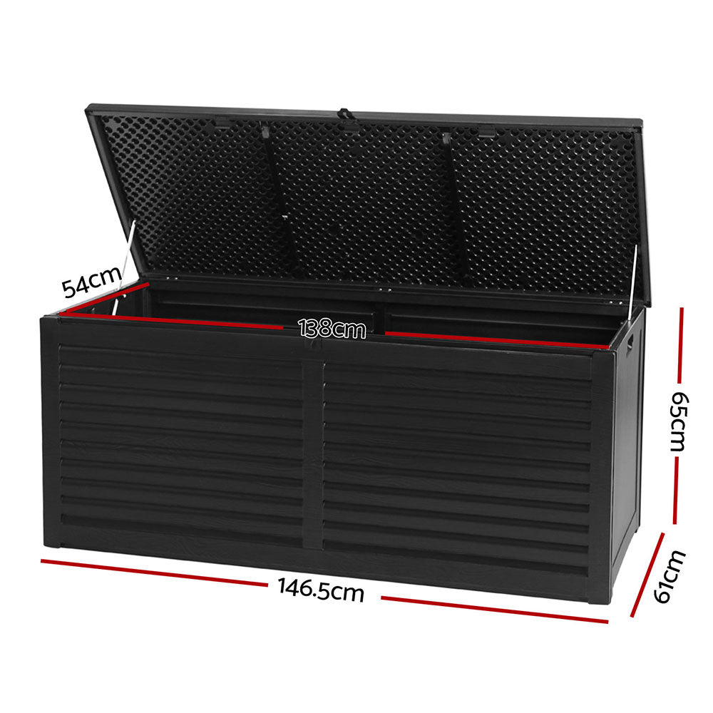 Outdoor Storage Box Container Indoor Garden Toy Tool Sheds Chest 490L - image2
